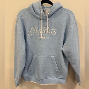 Adidas Sky Blue Athletic Hoodie Woman's Size Medium